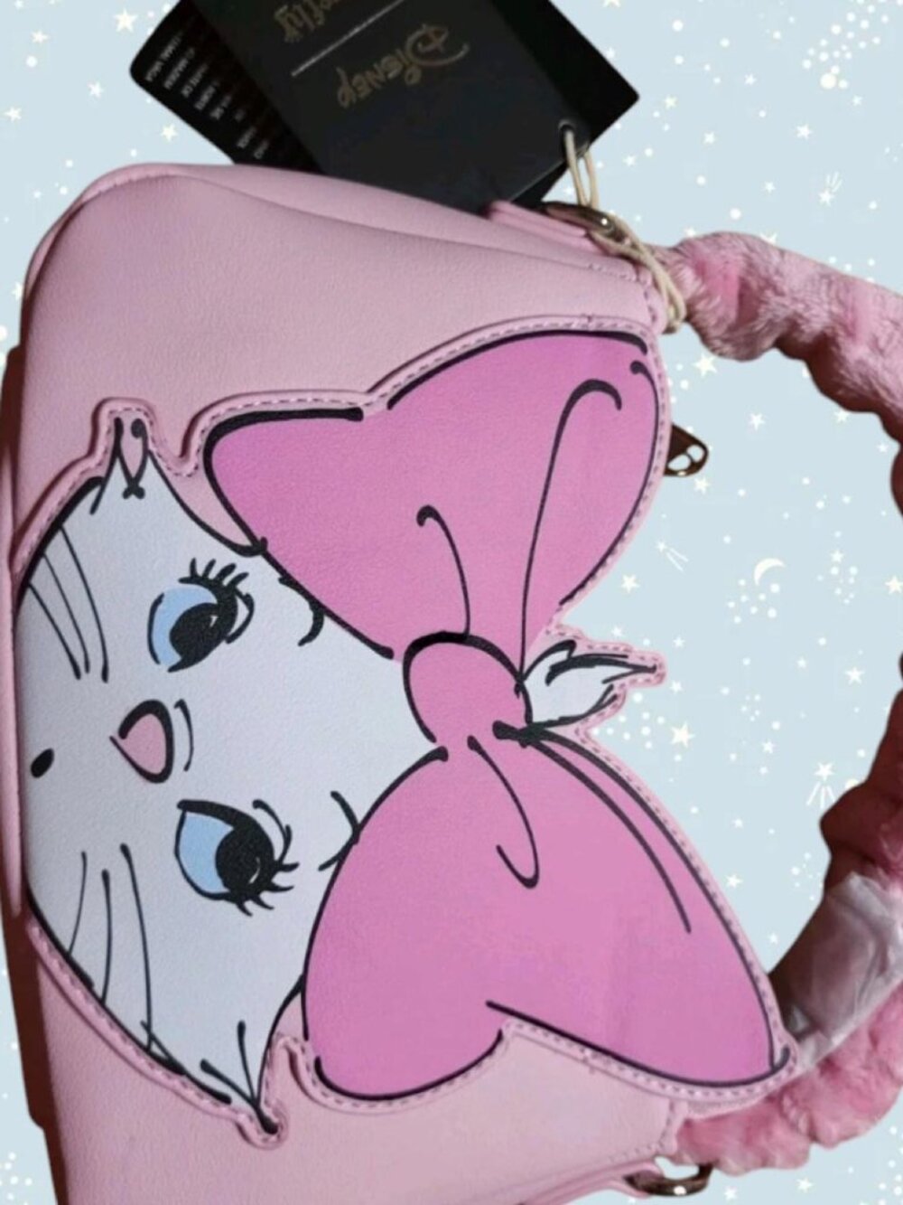 Disney x Loungefly Marie pink crossbody bag purse